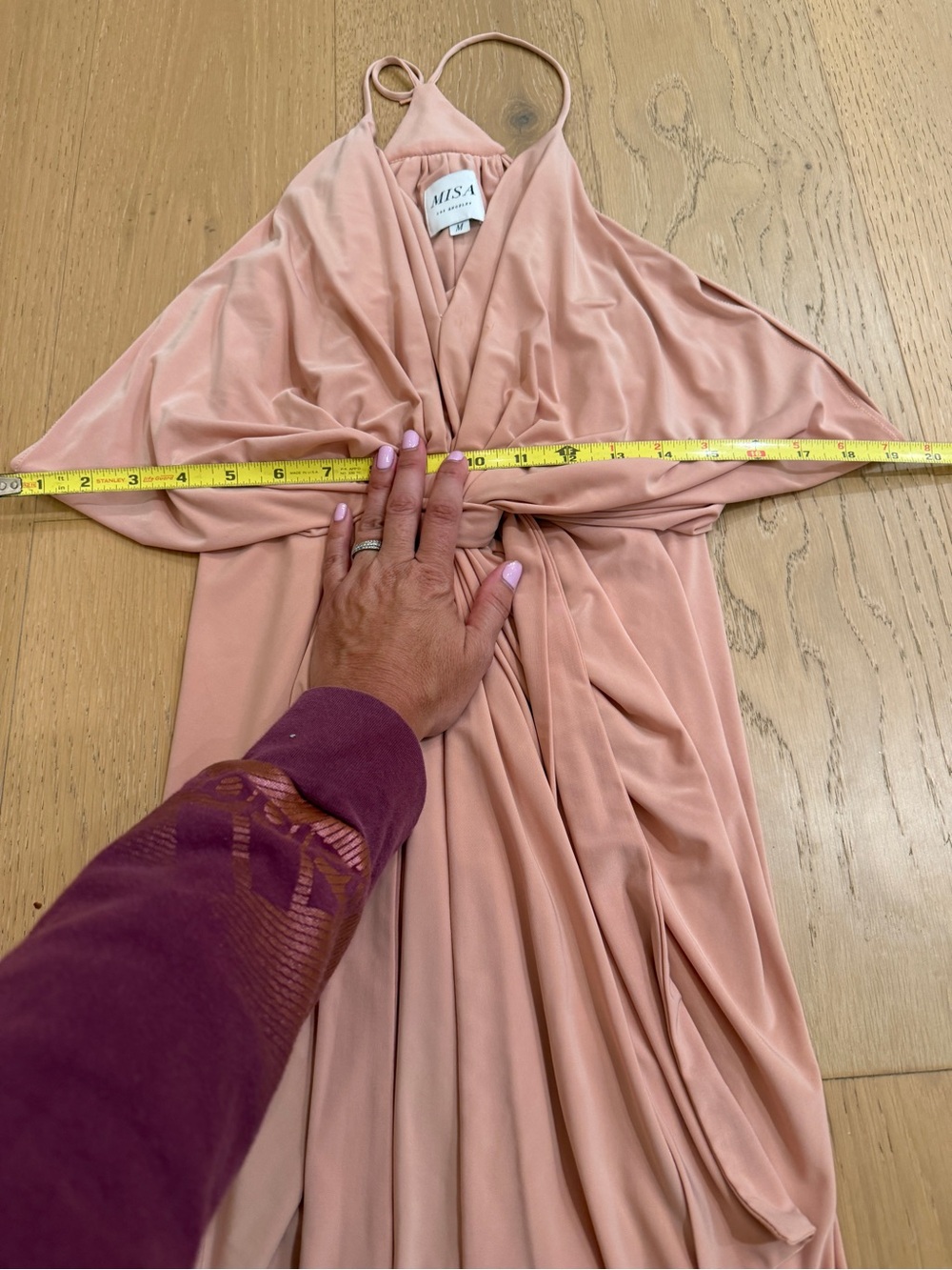 Misa Los Angeles Dusty Rose Halter Dress - Picture 8 of 11